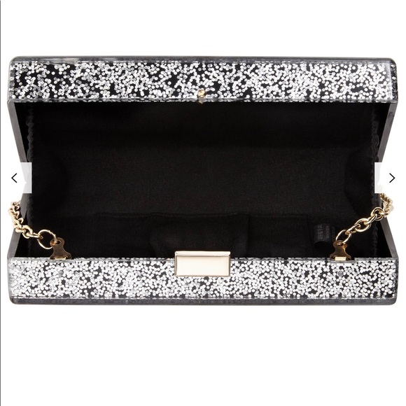 John Lewis Glitter Clutch Box Bag - Picture 5 of 13